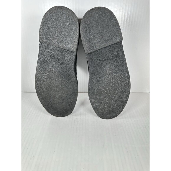 Size 9.5 Clarks Shepton Black Noir Suede Boots Shoes Mens Cushion 79926 NEW